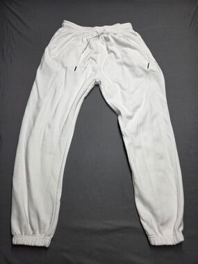 Crooks & Castles White Elastic Cuff Jogger Pants